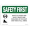 Signmission OSHA Sign, Glasses And Boots W/ Symbol, 10in X 7in Rigid Plastic, 10" W, 7" H, Landscape OS-SF-P-710-L-10912 - alternate 1